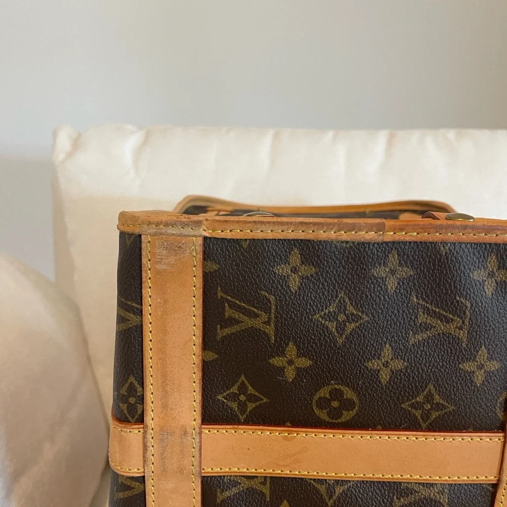 Authentic Louis Vuitton Sac Chien 40 Dog Carrier Monogram Pet Purse